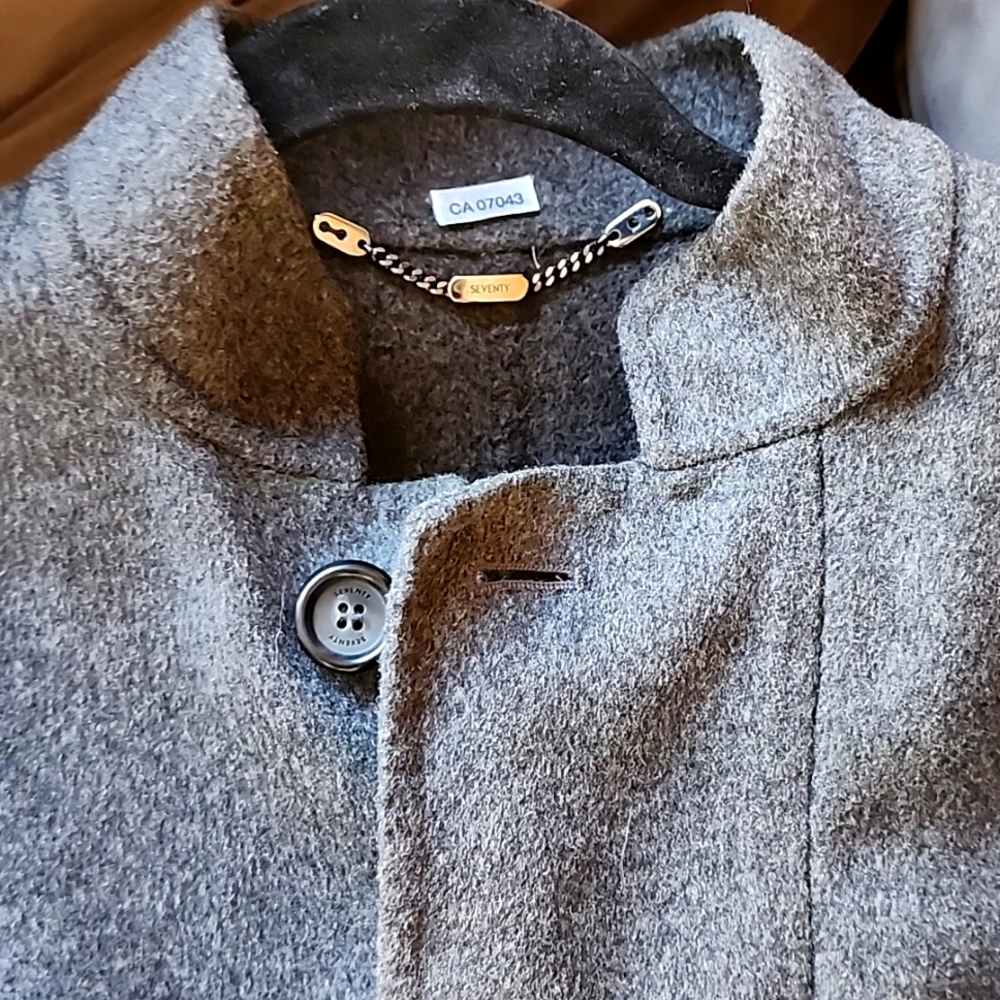 'SEVENTY' Charcoal gray coat